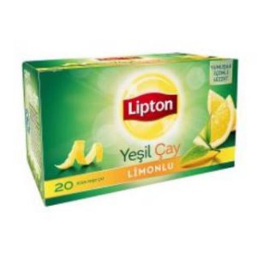 LİPTON 20'Lİ 30 GR BERRAK YEŞİL ÇAY LİMONLU. ürün görseli