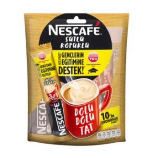 NESCAFE SÜTLÜ KÖPÜKLÜ 3IN1 10'LU. ürün görseli