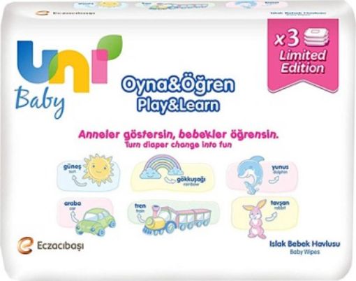 UNI BABY ACTİVE OYNA ÖĞREN 52X3'LÜ. ürün görseli