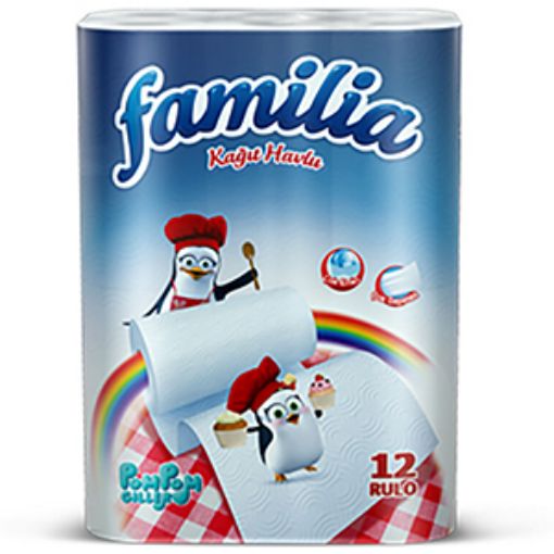 FAMİLİA HAVLU 12'Lİ 3 KATLI. ürün görseli