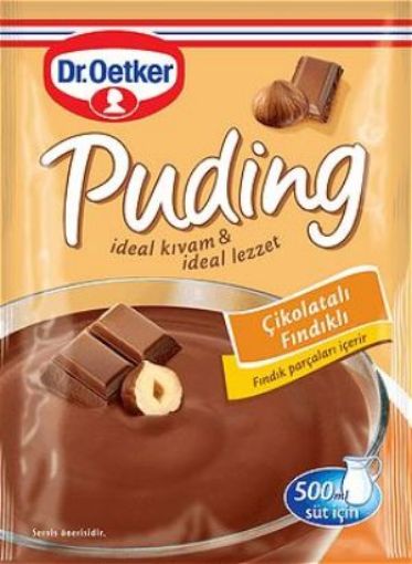 DR.OETKER PUDİNG ÇİKOLATALI FINDIKLI 102 GR. ürün görseli