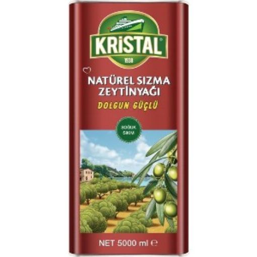 KRİSTAL SIZMA DOLGUN GÜÇLÜ 5 LT ZEYTİNYAĞI. ürün görseli