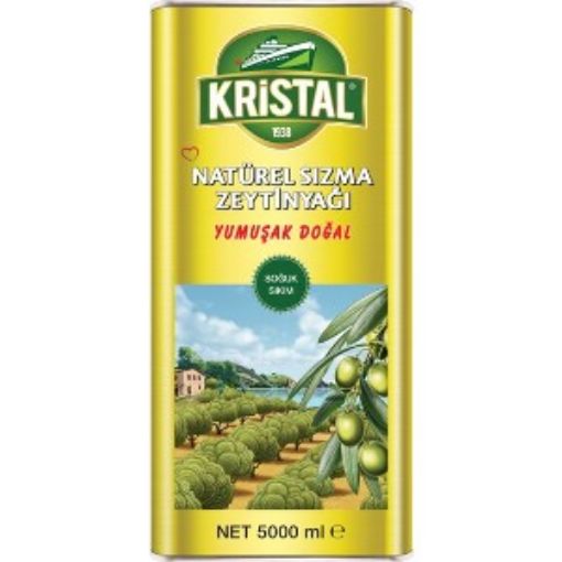KRİSTAL SIZMA YUMUŞAK DOĞAL 5 LT ZEYTİNYAĞI. ürün görseli