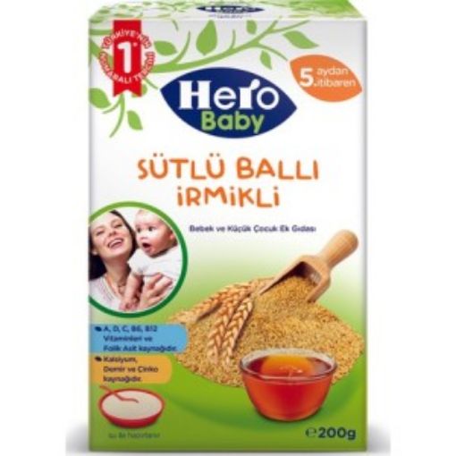 H.BABY SÜTLÜ BALLI İRMİK 200 GR. ürün görseli