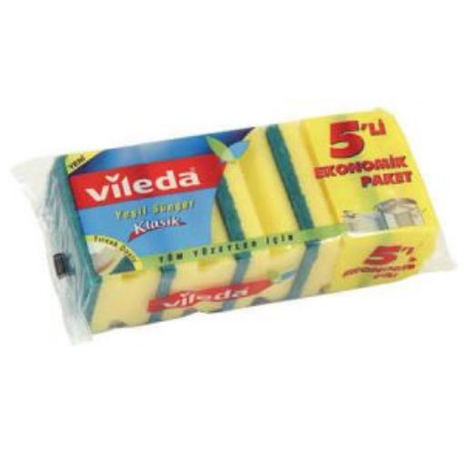 VİLEDA DÜZ SÜNGER 5'Lİ. ürün görseli