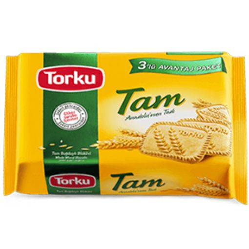 TORKU TAM BUĞDAYLI BİSKÜVİ 3'LÜ 393 GR. ürün görseli