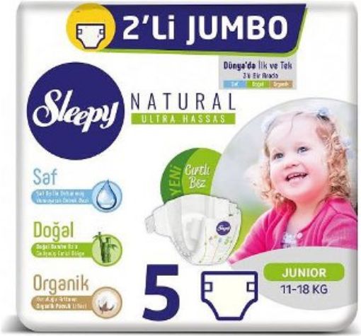 SLEEPY JUMBO NAT. İKİLİ JUNIOR 11-18 KG NO:5 40'LI. ürün görseli