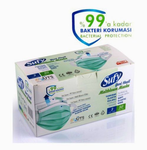 SUFY MELTBLOWN MASKE 50'Lİ. ürün görseli