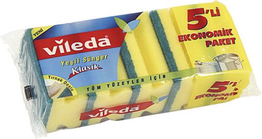 VİLEDA OLUKLU SÜNGER 5'Lİ EKO. ürün görseli