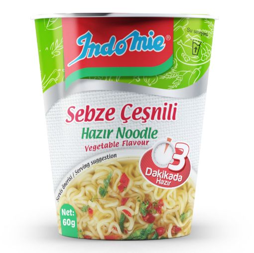 INDOMİE 60 GR BARDAK SEBZE ÇEŞNİLİ. ürün görseli