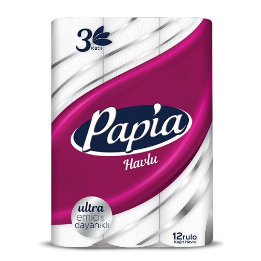 PAPİA HAVLU 12'Lİ 3 KATLI. ürün görseli