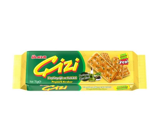 ÜLKER ÇİZİ ZEYTİNYAĞLI KEKİKLİ 70 GR. ürün görseli