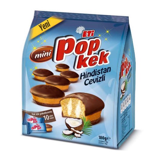 ETİ POPKEK MİNİ HİNDİSTAN CEVİZLİ 180 GR. ürün görseli