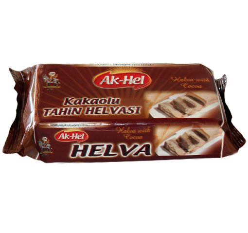 AKHEL 500 GR GLİKOZSUZ KAKAOLU HELVA. ürün görseli