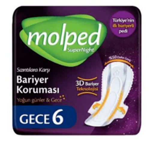 MOLPED SÜPER NİGHT TEKLİ GECE 6'LI. ürün görseli