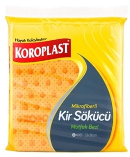KOROPLAST MİKROFİBER BEZ 4'LÜ. ürün görseli