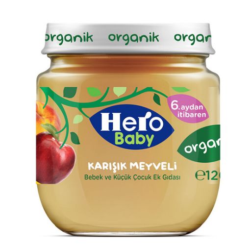 H.BABY 120 GR ORGANİK KARIŞIK MEYVE. ürün görseli