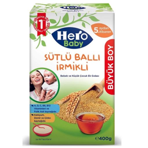 H.BABY SÜTLÜ BALLI İRMİKLİ 400 GR. ürün görseli