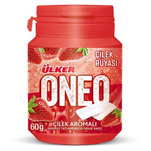 ÜLKER ONEO 60 GR ÇİLEK BOTTLE DRAJE. ürün görseli