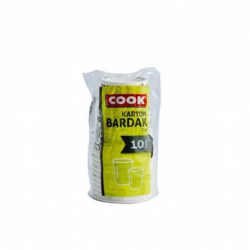 COOK KAĞIT BARDAK 7 OZ 10'LU. ürün görseli