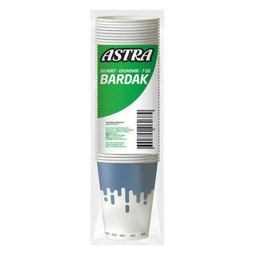 ASTRA EKO PLASTİK BARDAK 50'Lİ. ürün görseli