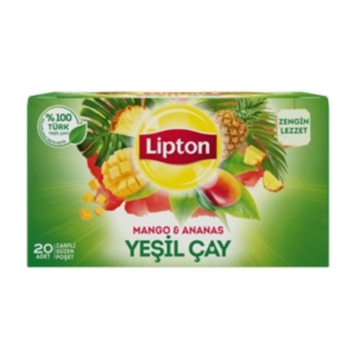 LİPTON 20'Lİ 30 GR TROPİKAL YEŞİL ÇAY. ürün görseli