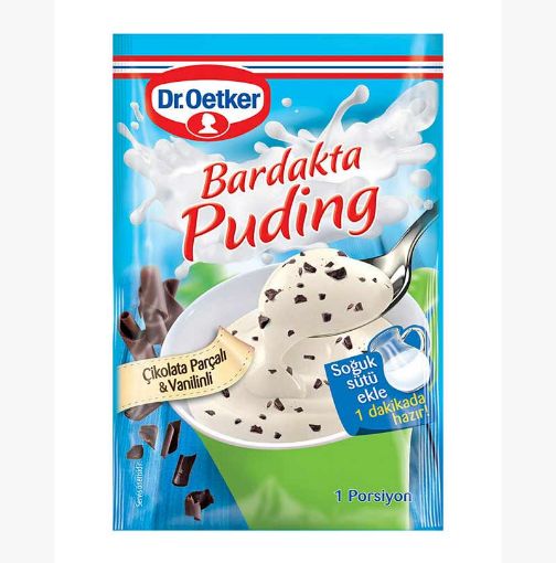 DR.OETKER BARDAKTA PUDİNG ÇİK.PARÇ.VANİLYA 34 GR. ürün görseli