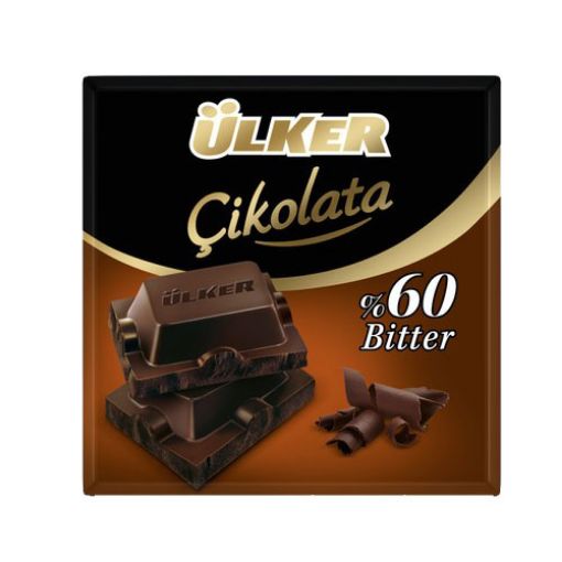 ÜLKER KARE %80 BİTTER 60 GR ÇİKOLATA. ürün görseli