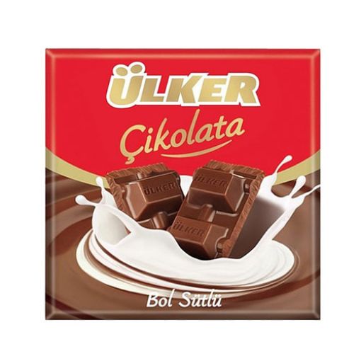 ÜLKER KARE 60 GR SÜTLÜ ÇİKOLATA. ürün görseli