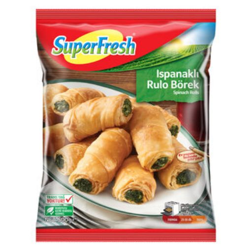 SÜPERFRESH ISPANAKLI RULO BÖREK 500 GR. ürün görseli