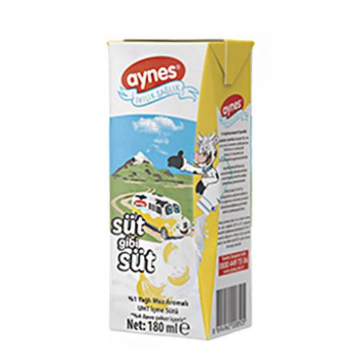 AYNES MUZLU SÜT 180 ML. ürün görseli