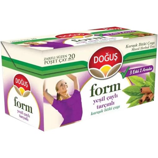 DOĞUŞ 20'Lİ 40 GR FORM YEŞİL ÇAY TARÇINLI. ürün görseli