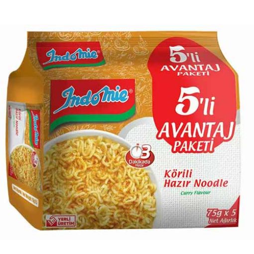 INDOMİE 375 GR KÖRİ ÇEŞNİLİ 5'Lİ PK.. ürün görseli