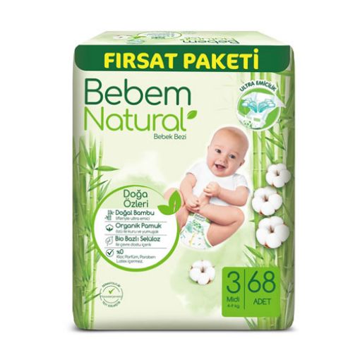 BEBEM NATURAL FIRSAT MİDİ 56'LI NO:3. ürün görseli