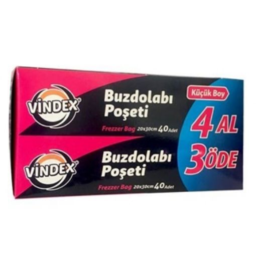 VİNDEX BUZDOLABI POŞETİ 4 AL 3 ÖDE KÜÇÜK. ürün görseli