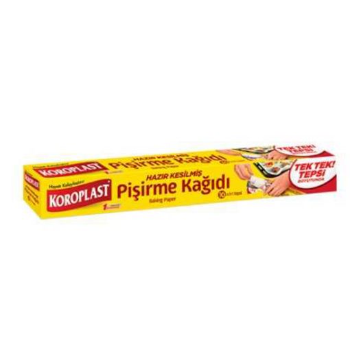 KOROPLAST PİŞİRME KAĞIDI KESİLMİŞ 10'LU. ürün görseli
