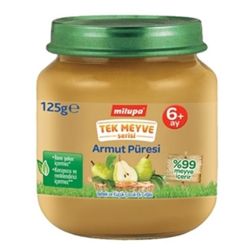 DELİST MİLUPA TEK MEYVE ARMUT PÜRESİ 125 GR. ürün görseli