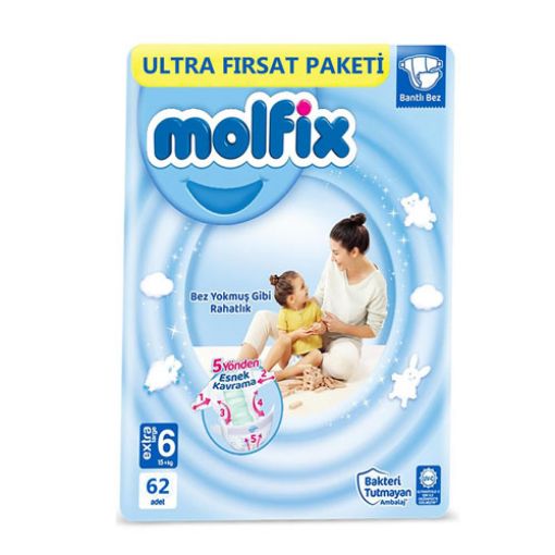 MOLFİX Ç.BEZI ULTRA FIRSAT XL 62'Lİ. ürün görseli