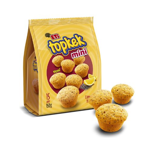 ETİ TOPKEK MİNİ LİMONLU HAŞHAŞLI 150 GR. ürün görseli