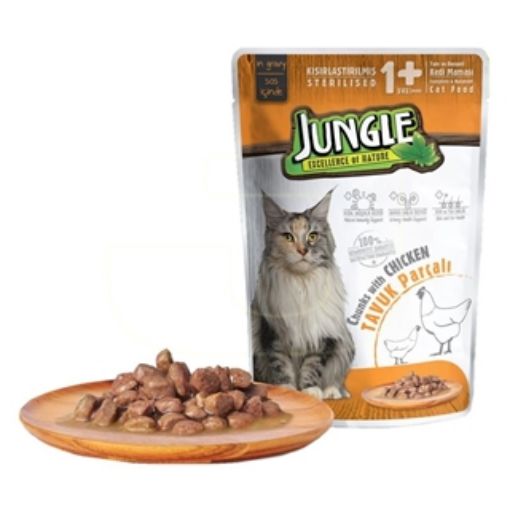 JUNGLE POUCH KISIR KEDİ TAV.PARÇ.100 GR. ürün görseli