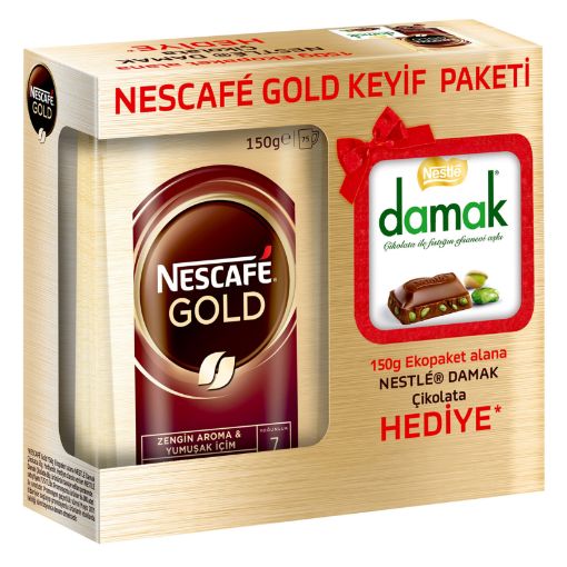 NESCAFE GOLD 150 GR + DAMAK 60 GR HEDİYELİ. ürün görseli