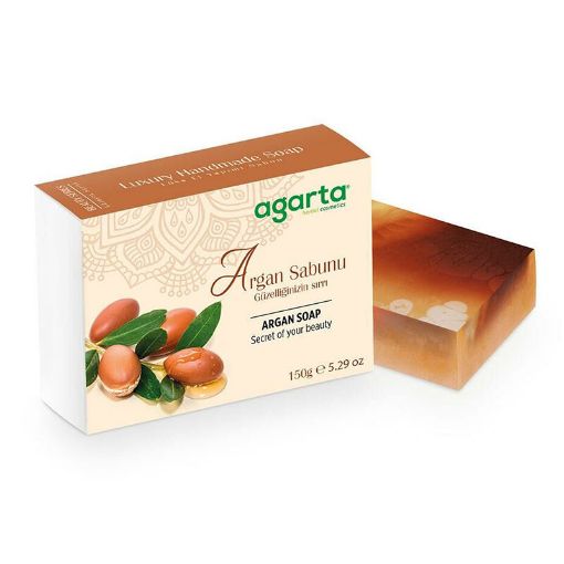 AGARTA DOĞAL EL YAPIMI ARGAN 150 GR SABUN. ürün görseli