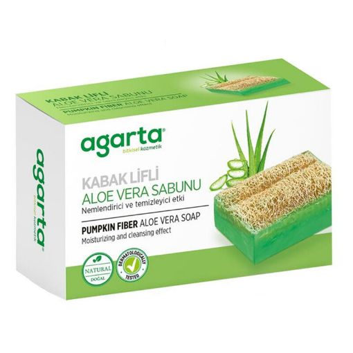 AGARTA KABAK LİFLİ ALOEVERA SABUNU 125 GR. ürün görseli