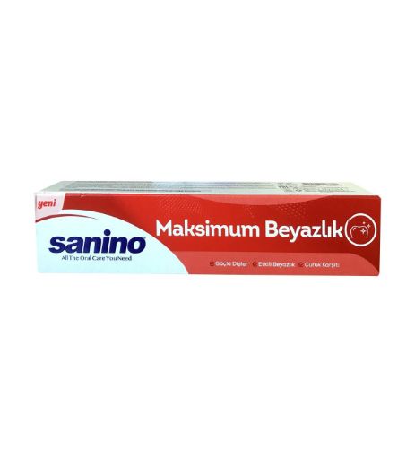 SANİNO MAKSİMUM BEYAZLIK DİŞ MACUNU 75 ML. ürün görseli