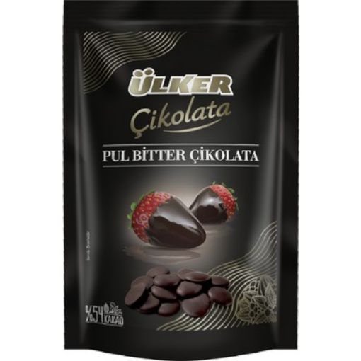 ÜLKER PUL ÇİKOLATA  % 54 BITTER  120 GR. ürün görseli