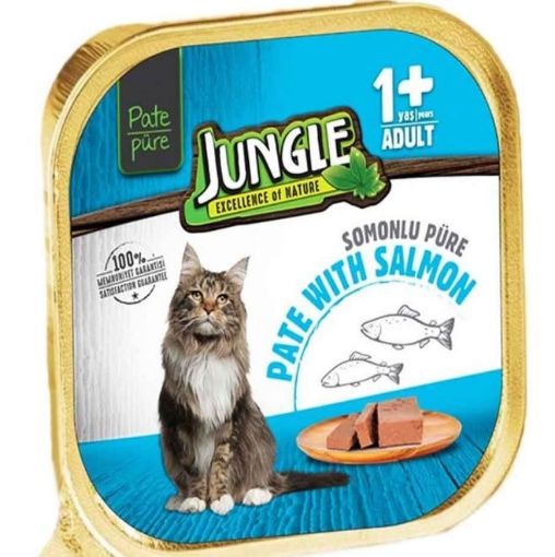 JUNGLE PÜRE YETİŞKİN KEDİ SOMONLU 100 GR. ürün görseli