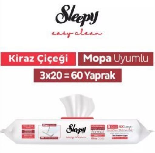 SLEEPY MOP YER TEM. HAVLUSU KİRAZ 20 Lİ. ürün görseli