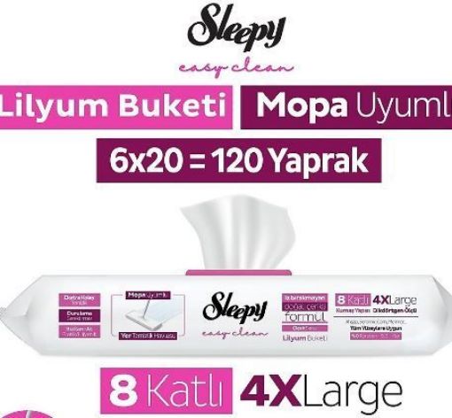 SLEEPY MOP YER TEM. HAVLUSU LİLYUM 20 Lİ. ürün görseli