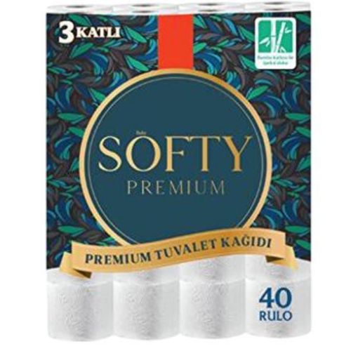 SOFTY PREMIUM TUV.KAĞIT 3 KAT 40 LI. ürün görseli