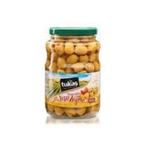 TUKAŞ BİBERLİ ZEYTİN 1000 GR CAM 201-260. ürün görseli